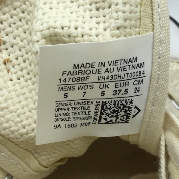 CONVERSE All Star Chuck Taylor OX Low Top Off White M5/W7 - Picture 9 of 13